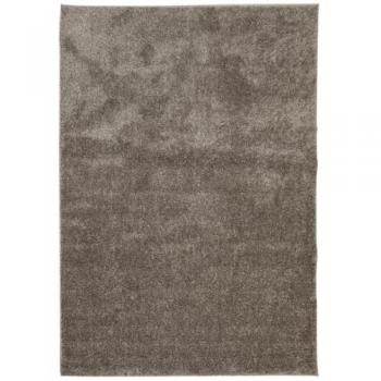 Alfombra pelo largo aspecto brillante gris 160x230 cm