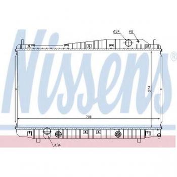 Radiador de refrigeración del motor NISSENS 61639