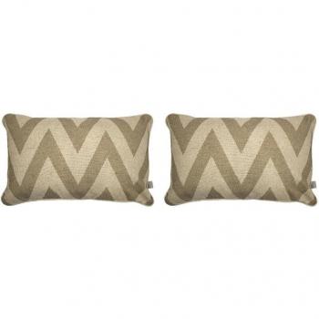 NAF NAF - 2 Fundas de cojín de decoración MEENA 50x50 cm 85% algodón 15% poliéster. Fabricado en España