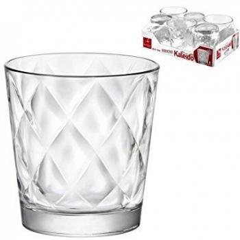 Set de 6 Vasos de Vidrio Bormioli Rocco Kaleido 25CL Alta Calidad