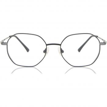 Gafas Anti-Azules Geometric Montura Completa Metálica Negra para Hombre - SmartBuy Collection