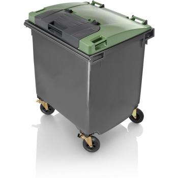 Maya 04000 Contenedor 1100 L, Tapa Plana Doble