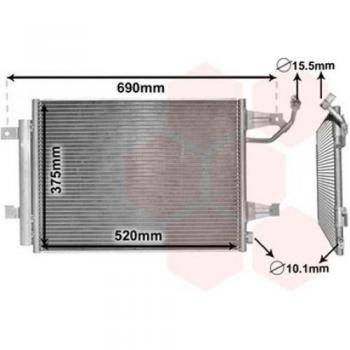 Van Wezel 32005177 condensador del sistema de climatización