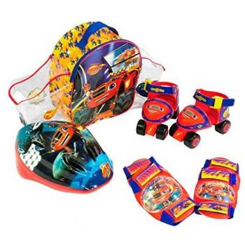 Blaze & Monster Machine and The Monster Machines Mochila, Roller, Casco Y Protecciones Blaze