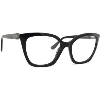 Guess Cat-Eye Glasses for Women, Model GU2965 001, Size 55 MM, Color Black
