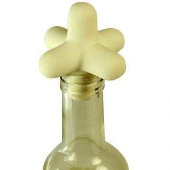 COOKUT Tapón para Botella Blanco, Silicona, Centimeters