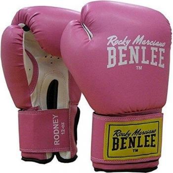 Benlee Rodney Artificial Leather Boxing Gloves Pink / White 12 oz Unisex