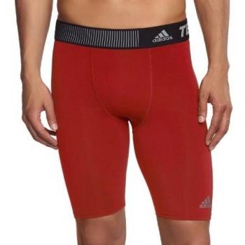 adidas TF Base ST 9 - Pantalón corto para hombre, color rojo / plata, talla XXL