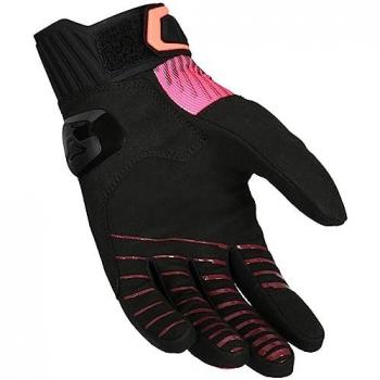 Macna Guantes de Moto Mujer Octar 2.0 Negro-Burdeos-Rosa, tipo: guantes de moto, características: diseño femenino, color negro con detalles en burdeos y rosa, talla S