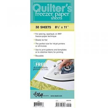 Quilter's Freezer Paper Sheets: 30 Sheets, 8 1/2” x 11”