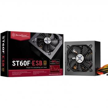 SilverStone SST-ST60F-ESB v 2.0 - Serie Strider Essential, 600W 80 Plus Bronze ATX PC Fuente de alimentación, 120mm