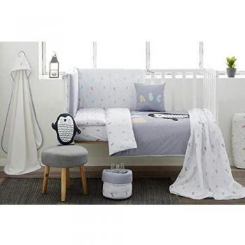 Pekebaby Mini Penguin - Sábanas, Unisex, 50 x 80 cm, Blanco