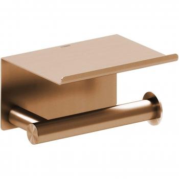 Portarrollo con tapa Architect S+ Cosmic - Cobre Cepillado PVD
