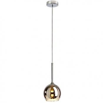 Lámpara Colgante LED G9 Bunda de Vidrio Cromado para Cocina y Sala de Estar 230V