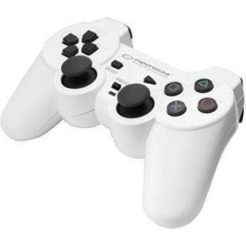 Esperanza Vibrations PC/PS2/PS3 Gamepad USB CORSAR Joypad Blanco EG106W - DPD