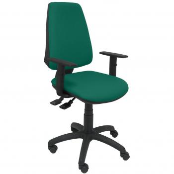Piqueras y Crespo Silla Elche S Bali Verde Brazos Regulables Oficina, Tela, 109x46x46 cm