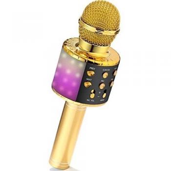 Micrófono Karaoke, Micrófono Bluetooth Inalámbrico para Niños Juguetes Niña 3 4 5 6 7 8 9 Años Regalo Niña 3 4 5 6 7 8 9 10 Años Micrófono Portátil con Altavoz Juguetes Niños 3 4 5 6 7 10 11 12 Años