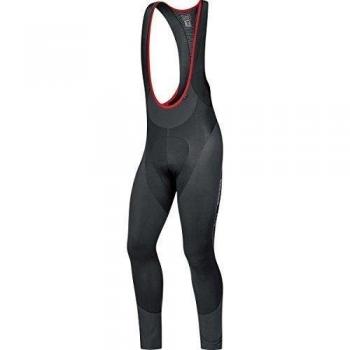Gore Bike Wear Oxygen Partial Thermo+ - Culote con tirantes para hombre, color negro, talla L