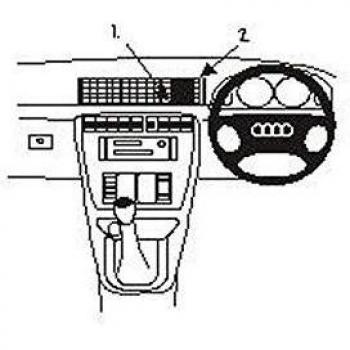 Brodit ProClip - Kit de coche para Audi S4 Sedan 95-00