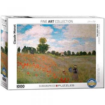 Eurographics Puzzle - Claude Monet: The Poppy Field, 1000 Pieces