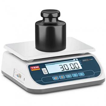 Balanza de mesa calibrada TEM - 30 kg / 10 g - Pantalla LCD