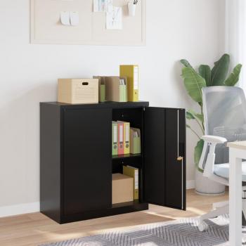 vidaXL Steel File Cabinet Black 79x40x90 cm