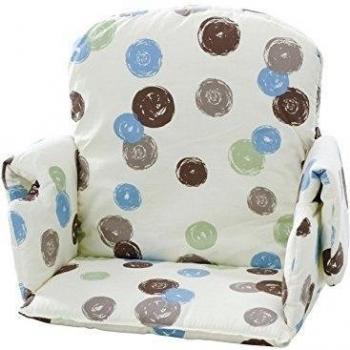 Geuther 4742 Reductor de asiento | Cojín de asiento | Inserto de trona para recién nacidos | apto para tronas Family Nico & Mucki | Funda de algodón lavable | Little owls