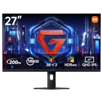 Monitor Gaming Xiaomi G27Qi 2026 - 27 QHD 2560x1440, 200Hz, 1ms, Fast IPS, FreeSync Premium, HDR400, 95% DCI-P3, TÜV