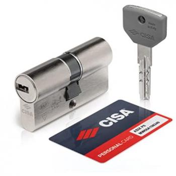 Cilindro de Seguridad Asix P8 30x50mm con Levantamiento Lateral y Doble Embrague Cisa 1