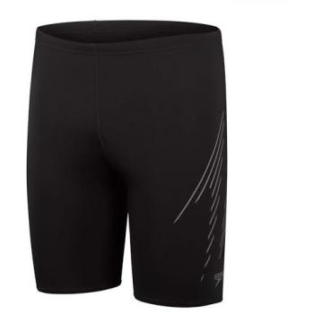Bañador de natación Speedo Hyper Boom Placement para hombre, color negro y gris, talla 40-46