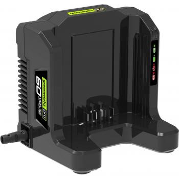 Cargador y batería cargable Greenworks 2932007, Cargador de Batería Greenworks G60UC, compatible con herramientas eléctricas Greenworks, incluye tecnología de carga rápida, diseño compacto y ligero, indicador LED de estado