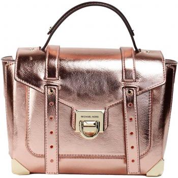 Michael Kors Manhattan Medium Primrose Leather Top Handle Satchel Bag