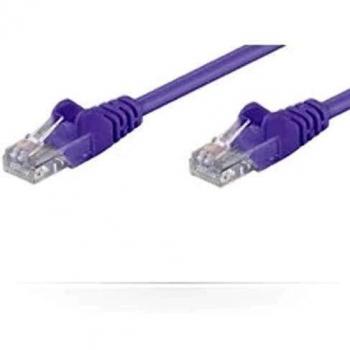 Cable de red UTP Cat5e 0.5m Púrpura PVC