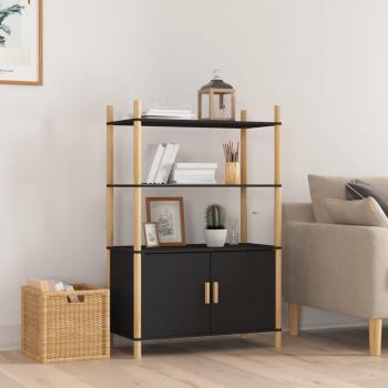 Aparador alto de madera contrachapada moderno, 80x40x121 cm, mueble de almacenaje para salón, buffet y armario auxiliar