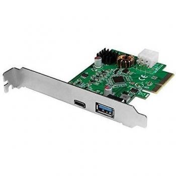 Tarjeta PCI Express USB 3.2 Gen2x1 con 1 puerto USB-C PD 3.0 y 1 puerto USB 3.0