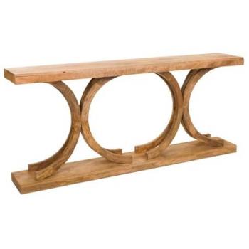 Recibidor de madera marrón 173x30x77h cm de estilo Artesanal WANDERLUST DECO