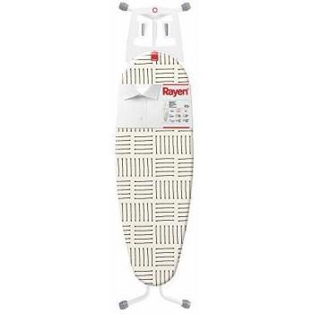 Rayen | Tabla de planchar | Gama Premium | Altura Regulable | Caucho Antideslizante en las patas | Funda estampada | Medida: 120 x 40 cm