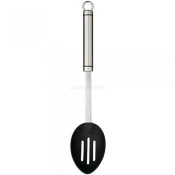 Cucharón Profesional de Acero Inoxidable con Mango Antideslizante, 32,5 cm