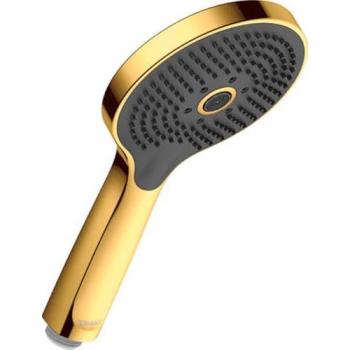 Rociador de ducha Duravit Click MinusFlow 3 chorros oro pulido 12 cm