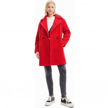 Abrigo London Rojo Bouclé