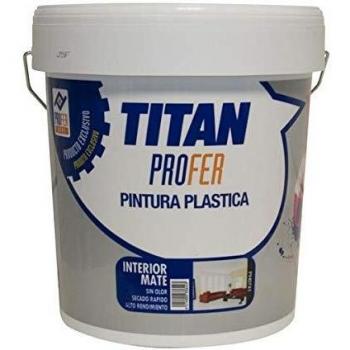 TITAN PROFER - Pintura Plastica Interior Mate Titan Profer 20 Kg