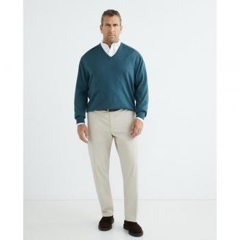 Jersey de hombre de punto con cuello pico Tallas Grandes Mirto
