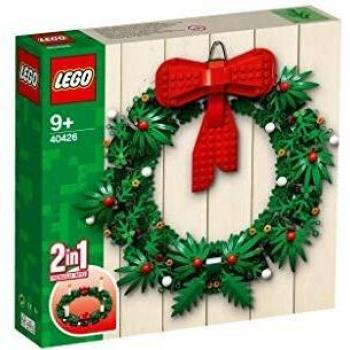 Lego Corona de Navidad 2 en 1 40426 - Set de construcción LEGO, incluye piezas para crear una corona navideña y un árbol decorativo, diseñado para la temporada navideña, ideal para coleccionistas y amantes de