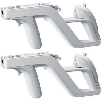 Dcolor 2 Zapper Pistola Gun para Mando Control Nintendo Wii