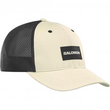 Gorra de montaña unisex Trucker Salomon beige claro S-M