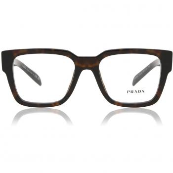Prada PR 08ZV 2AU1O1 Men's Eyeglasses Tortoiseshell Size 54 (Frame Only) - Blue Light Block Available, Stylish ZV Model Sunglasses Brown Unisex, Size: ONE SIZE
