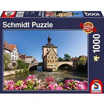 Puzzle 1000 Piezas Bamberg, Regnitz y Antiguo Ayuntamiento