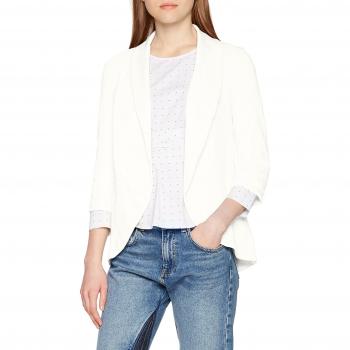 Vero Moda Vmkatey 3/4 Blazer, Chaqueta de Traje para Mujer, Blanco