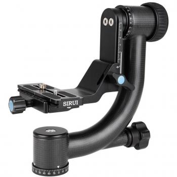 SIRUI PH-20 Carbon Fibre Tripod Gimbal Head with Case, Heavy Duty Panoramic Head for Cameras, 44.1lbs/20kg Payload