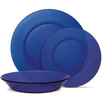 Duralex-Vajilla Duralex Lys Vidrio Azul oscuro 12 Piezas